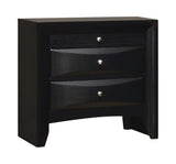 Briana Rectangular 2-Drawer Nightstand Black from Coaster - Luna Furniture