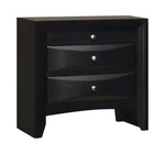 Briana Rectangular 2-drawer Nightstand Black - 200702 - Luna Furniture