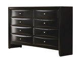 Briana Black Rectangular 8-Drawer Dresser from Coaster - Luna Furniture