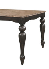 Bridget 6-piece Rectangular Dining Set Brown Brushed and Charcoal Sandthrough - 108221-S6 - Luna Furniture