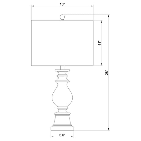 Brie Oatmeal and Antique Gold Drum Shade Table Lamp from Coaster - Luna Furniture