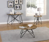 Brinnon Semicircle Sofa Table Dark Brown and Black - 722899 - Luna Furniture