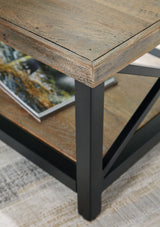 Bristenfort Brown/Black Coffee Table - T685-1 - Luna Furniture