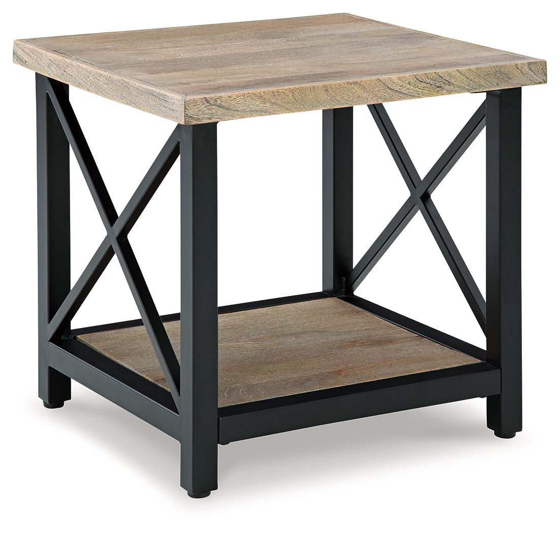 Bristenfort Brown/Black End Table - T685-3 - Luna Furniture
