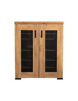 Bristol Golden Oak Metal Mesh Door Accent Cabinet from Coaster - Luna Furniture