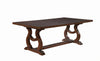 Brockway Cove Trestle Dining Table Antique Java - 110311 - Luna Furniture