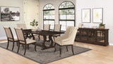 Brockway 5-Piece Rectangular Trestle Dining Set from Coaster - Luna Furniture