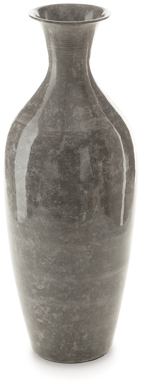 Brockwich Antique Gray Vase from Ashley - Luna Furniture