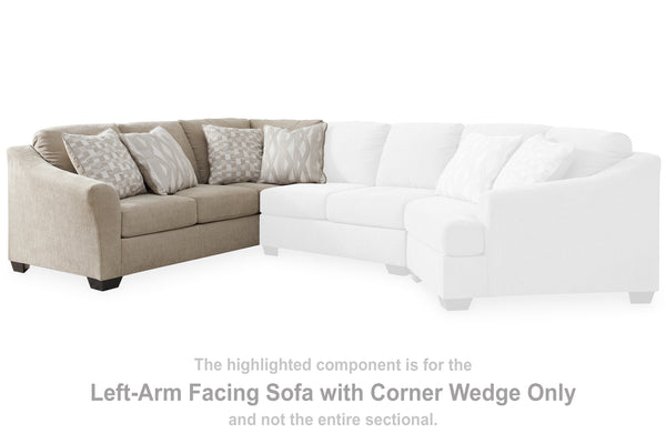 Brogan Bay Cork Left-Arm Facing Sofa with Corner Wedge