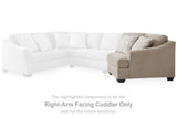 Brogan Bay Cork Right-Arm Facing Cuddler from Ashley - Luna Furniture