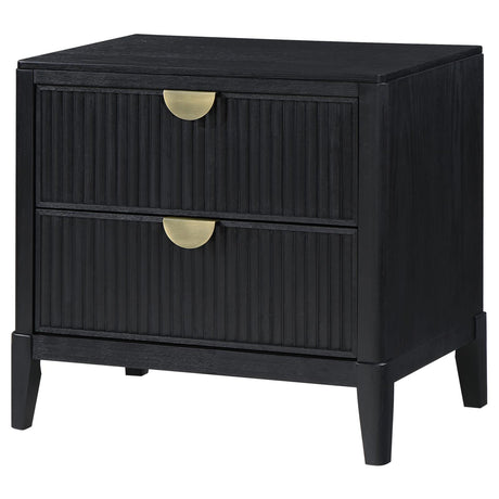 Brookmead Black 2-Drawer Nightstand from Coaster - Luna Furniture
