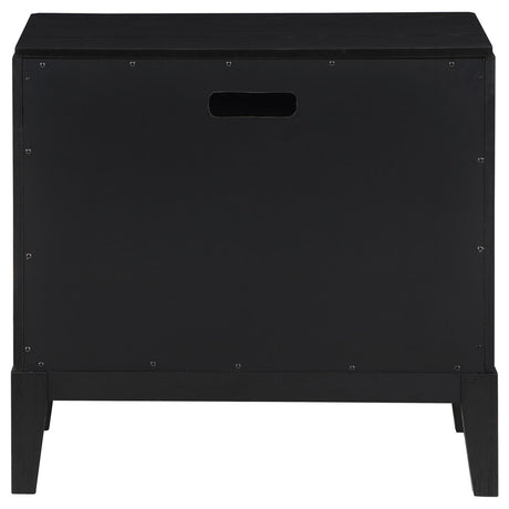 Brookmead Black 2-Drawer Nightstand from Coaster - Luna Furniture