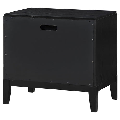 Brookmead Black 2-Drawer Nightstand from Coaster - Luna Furniture