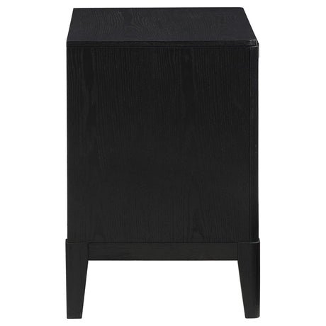 Brookmead Black 2-Drawer Nightstand from Coaster - Luna Furniture