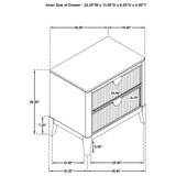 Brookmead Black 4-Piece California King Bedroom Set from Coaster - Luna Furniture