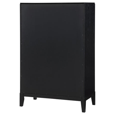 Brookmead Black 5-Drawer Bedroom Chest from Coaster - Luna Furniture