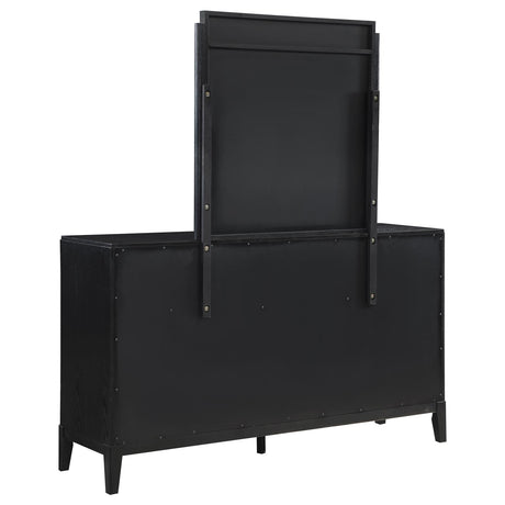Brookmead Black 8-Drawer Bedroom Dresser with Mirror from Coaster - Luna Furniture
