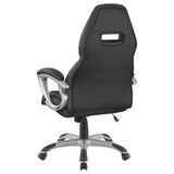 Bruce Black and Silver Adjustable Height Office Chair from Coaster - Luna Furniture