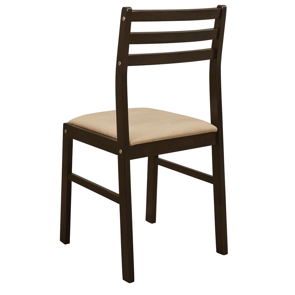 Bucknell Cappuccino and Tan 3-Piece Dining Set with Drop Leaf from Coaster - Luna Furniture