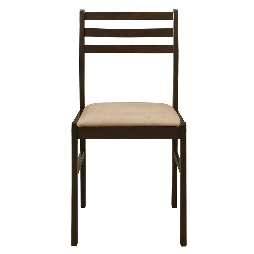 Bucknell Cappuccino and Tan 3-Piece Dining Set with Drop Leaf from Coaster - Luna Furniture