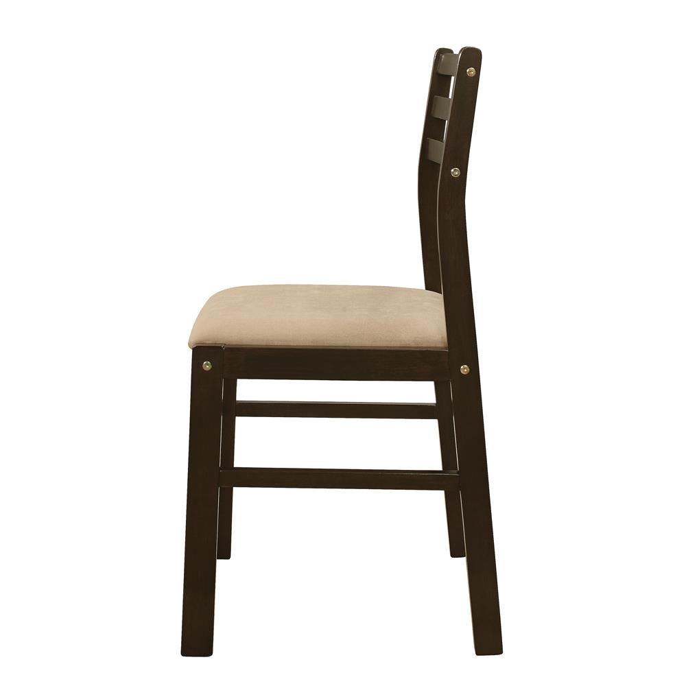 Bucknell Cappuccino and Tan 3-Piece Dining Set with Drop Leaf from Coaster - Luna Furniture