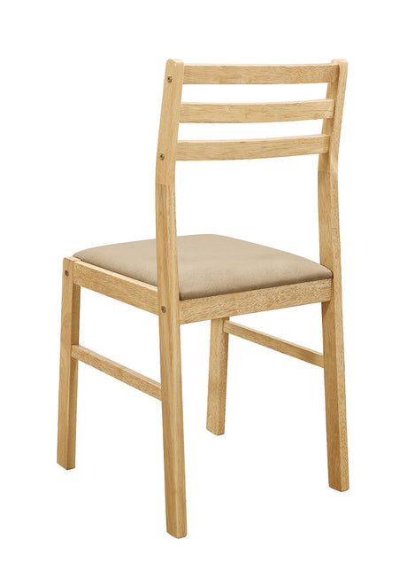 Bucknell Natural and Tan 3-Piece Dining Set with Drop Leaf from Coaster - Luna Furniture