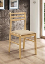 Bucknell Natural and Tan 3-Piece Dining Set with Drop Leaf from Coaster - Luna Furniture