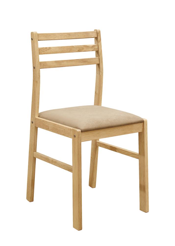 Bucknell Natural and Tan 3-Piece Dining Set with Drop Leaf from Coaster - Luna Furniture