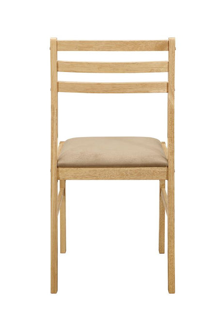 Bucknell Natural and Tan 3-Piece Dining Set with Drop Leaf from Coaster - Luna Furniture