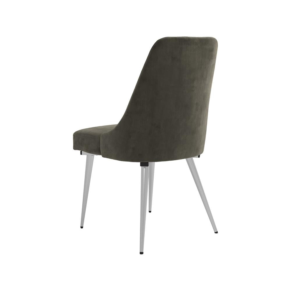 Cabianca Gray Curved Back Side Chairs, Set of 2 from Coaster - Luna Furniture