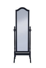 Cabot Black Rectangular Cheval Mirror with Arched Top from Coaster - Luna Furniture
