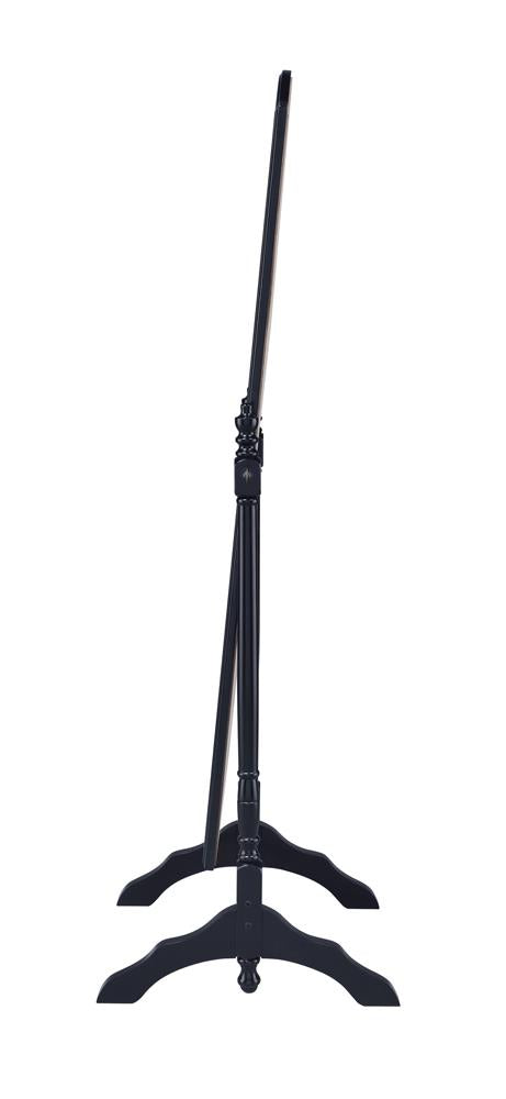 Cabot Black Rectangular Cheval Mirror with Arched Top from Coaster - Luna Furniture