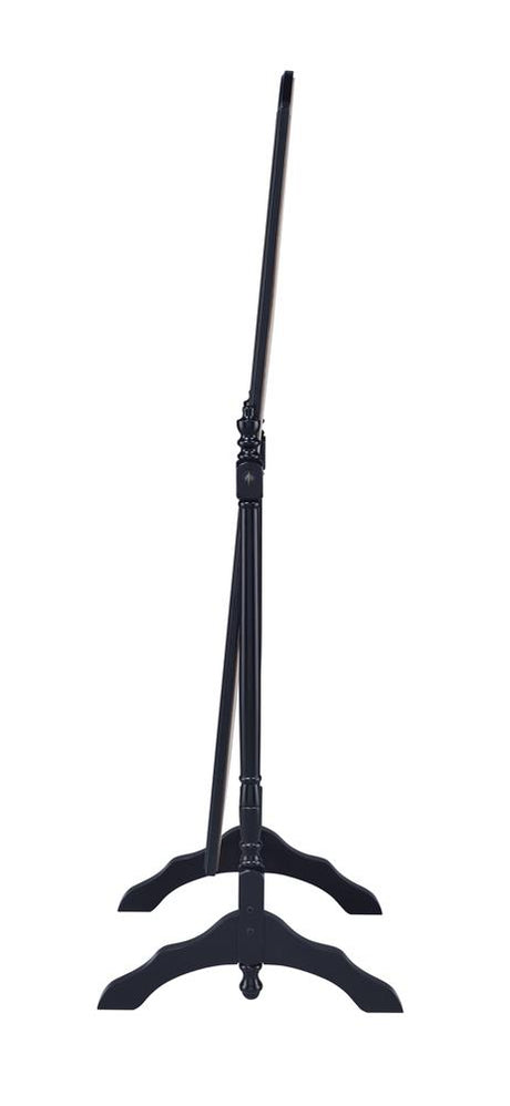 Cabot Black Rectangular Cheval Mirror with Arched Top from Coaster - Luna Furniture