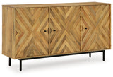 Cadewick Natural Accent Cabinet from Ashley - Luna Furniture