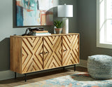 Cadewick Natural Accent Cabinet from Ashley - Luna Furniture