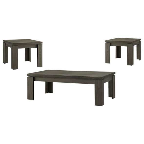 Cain 3-piece Occasional Table Set Weathered Grey - 701686 - Luna Furniture