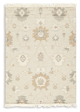Calkin Linen/Gray/Caramel 5' x 7' Rug from Ashley - Luna Furniture