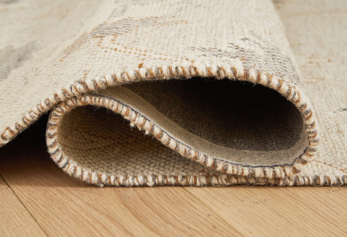 Calkin Linen/Gray/Caramel 5' x 7' Rug from Ashley - Luna Furniture