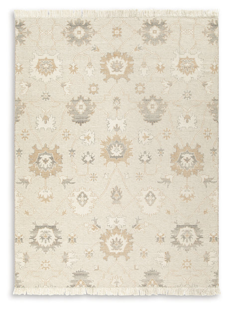 Calkin Linen/Gray/Caramel 8' x 10' Rug from Ashley - Luna Furniture