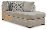Calnita Sisal Right-Arm Facing Corner Chaise from Ashley Furniture - Luna Furniture