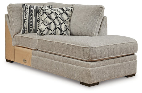 Calnita Sisal Right-Arm Facing Corner Chaise from Ashley - Luna Furniture