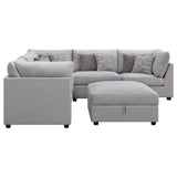 Cambria Gray Upholstered 6-Piece Modular Sectional from Coaster - Luna Furniture