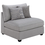 Cambria Gray Upholstered 6-Piece Modular Sectional from Coaster - Luna Furniture