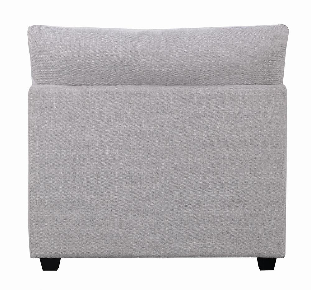 Cambria Gray Upholstered Armless Chair from Coaster - Luna Furniture