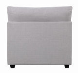 Cambria Gray Upholstered Armless Chair from Coaster - Luna Furniture