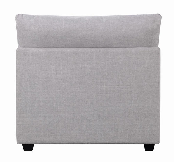 Cambria Upholstered Armless Chair Grey - 551511 - Luna Furniture
