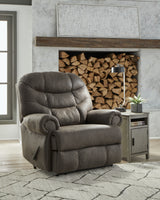 Camera Time Gunmetal Recliner from Ashley - Luna Furniture