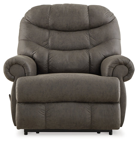 Camera Time Gunmetal Recliner from Ashley - Luna Furniture