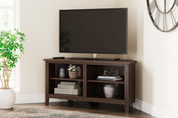 Camiburg Warm Brown Corner TV Stand - W283-46 - Luna Furniture
