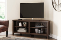 Camiburg Warm Brown Corner TV Stand - W283-56 - Luna Furniture